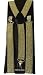 Men's Unisex Clip-on Braces Elastic "Gold" Glitter Suspender Y-shape Ajustable