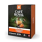 Café Royal Espresso Forte 36 Kapseln für Nespresso Kaffee Maschine - 8/10 Intensität - UTZ-zertifiziert Kaffeekapseln aus Aluminium