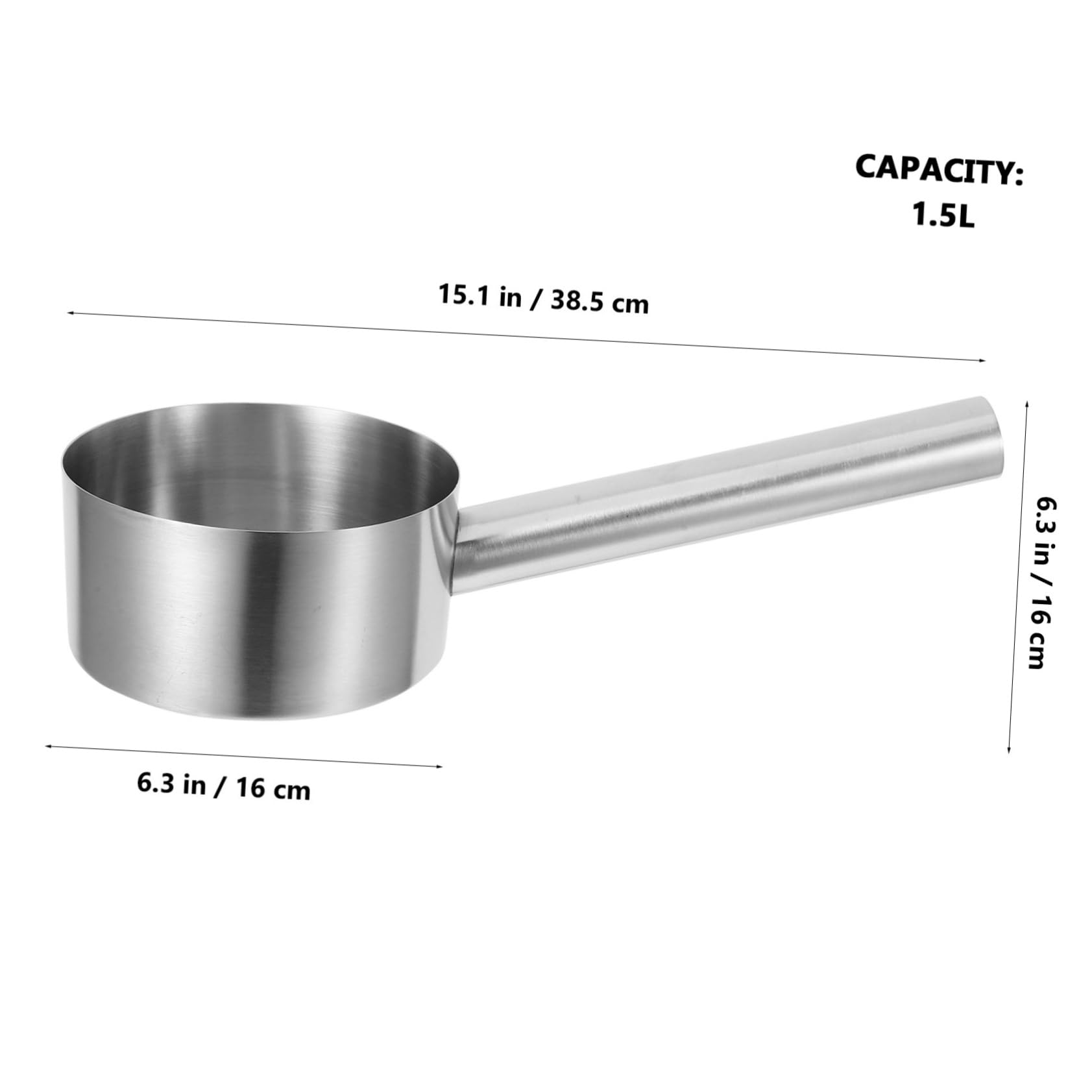 Louche à Soupe Métal Longue Pour Cuillère à Eau Arrosage Plantes Légumes Maison Jardin