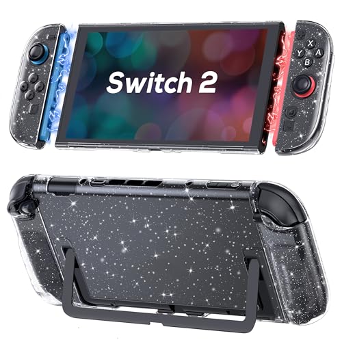 TIKOdirect Easy Dockable Glitter Case Compatible with Nintendo Switch 2
