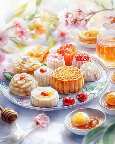 COKYIS 彫刻クロスステッチキットデザート人気 図案印刷 クロスステッチ キット、初心者 11CT DIY 上級者 手作 刺しゅうキット-ホームの装飾 - 40x50cmのサムネイル