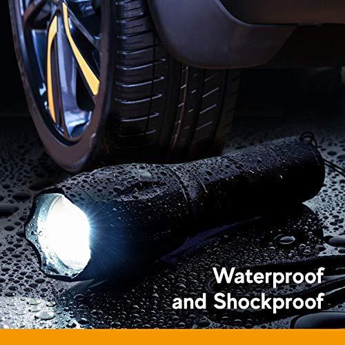 SAMLITE LED Flashlight High Powered – 1200 Lumens Bright Zoomable Spotlight or Floodlight - 5 Modes - Brightest Ultra Light, Pocket Size, Waterproof, Tactical - Camping, Travel, Emergencies by SAMLITE - Image 6