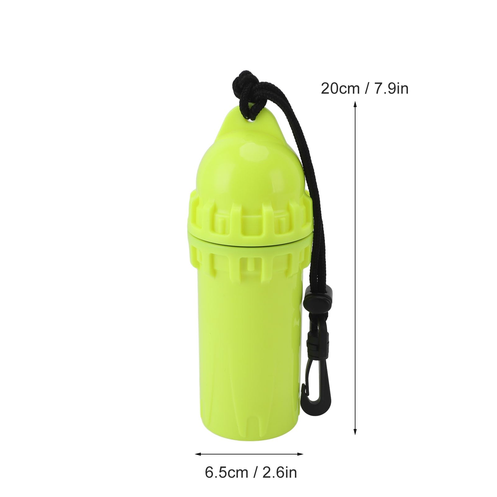 Alomejor Diving Snorkeling Dry Box Cylindrical Storage Box Lightweight for Outdoor Activities (Yellow)
