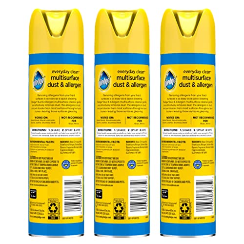 Pledge-Everyday-Clean-Multi-Surface-Cleaner-Aerosol-Dust-Allergen-Lemon-97-oz-Pack-of-3
