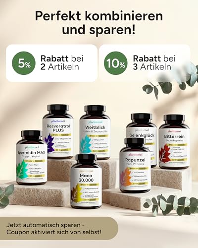 120 Johanniskraut Kapseln hochdosiert - 1000mg Johanniskraut-Extrakt mit GABA & L-Tryptophan - pflanzlicher Stimmungsaufheller hochdosiert - Stimmungszauber - 3 Monatsvorrat
