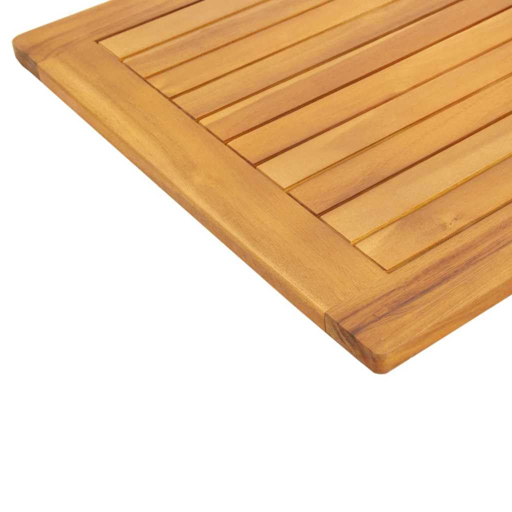 Piano da tavolo Öl-Natur in legno di acacia massiccio, 110 x 55 x 2 cm, resistente alle intemperie, robusto, per interni ed esterni, come piano di lavoro, mobile di ricambio, accessorio fai da