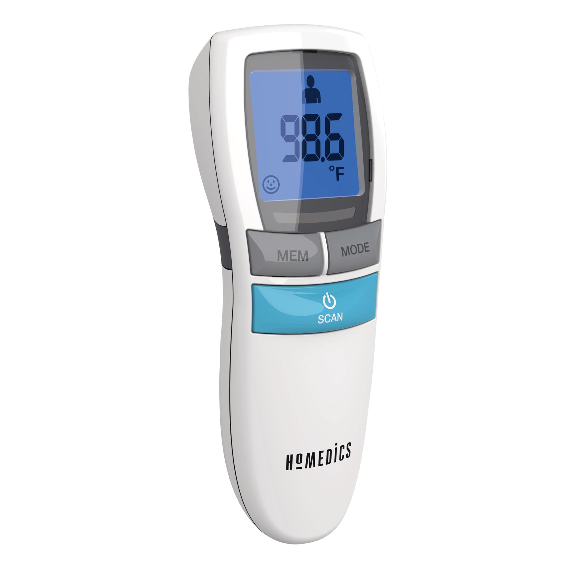 No-Touch Infrared Thermometer, Reliable and Accurate Body Temperature Readings, Ultra-Fast Results, Digital Display for Fahrenheit or Celsius, Quiet Nighttime Mode and High-Fever Alarm