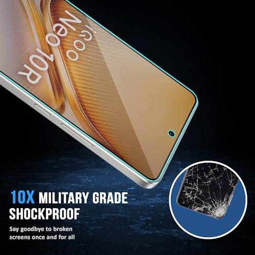 Image of FIRST MART Military-Grade Matte Anti-Glare Tempered Glass for iQOO Neo 10R and Neo 10 (6.59 Inch) With Installation Kit | Edge to Edge Coverage |Anti Glare, Bubble-Free [2 Pack]