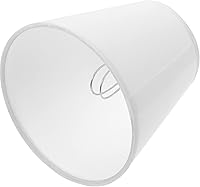 Vista 1 de Pantalla de tela para lámparas rústicas, pantallas de lámpara para lámparas de mesa, pantallas de bombilla de vela, cubierta de lámpara con clip