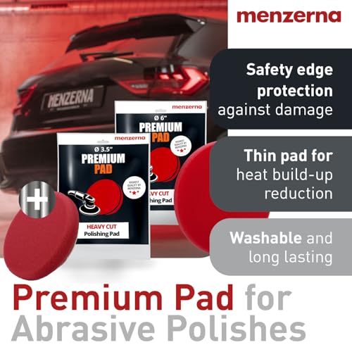 Image of menzerna Deep Scratch and Swirl Remover Kit I Car polishing Set with Menzerna Heavy Cut 400 (16oz) and 6 Inch Polishing Pad I Deep Scratch Remover and high Gloss Kit for All Types of Vehicles