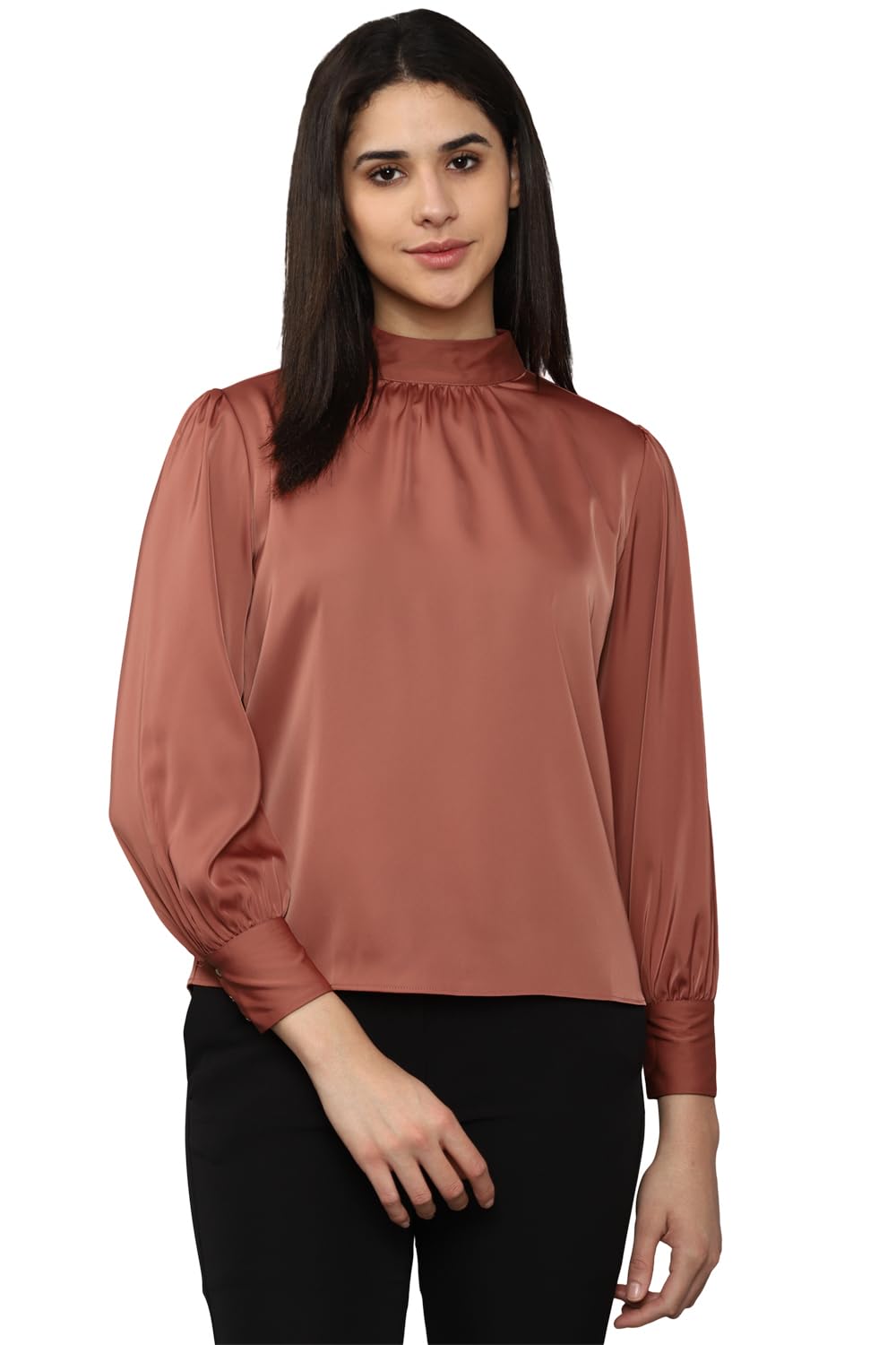 allen solly Women's Polyester Regular Fit Blouse-picture-46