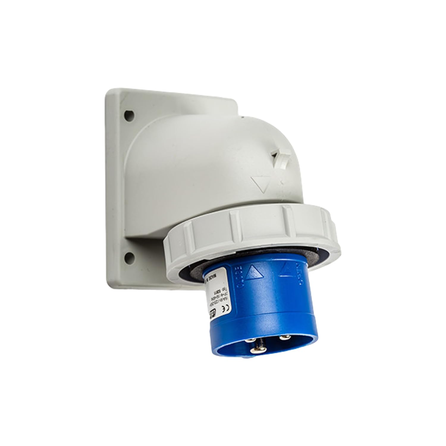 PC eLECTRIC 02611 fiches encastrement inclinées à basse tension, Code heure 6, IP67 – 16 a-​2p + T-​200/​250 V