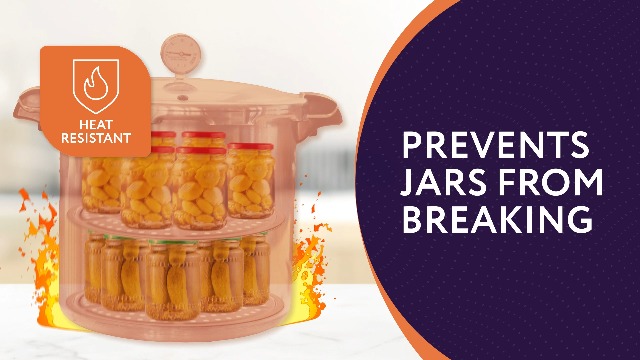 IMPRESA Stainless Steel Canning Rack - Stackable Design & Pressure Canner Rack - Universal Fit & Pressure Canning Accessories - 11 Inch, Pack of 2