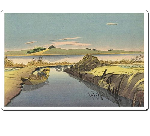 浮世絵マウスパッド 薄ぴた U14008 土屋光逸 - 水郷の秋