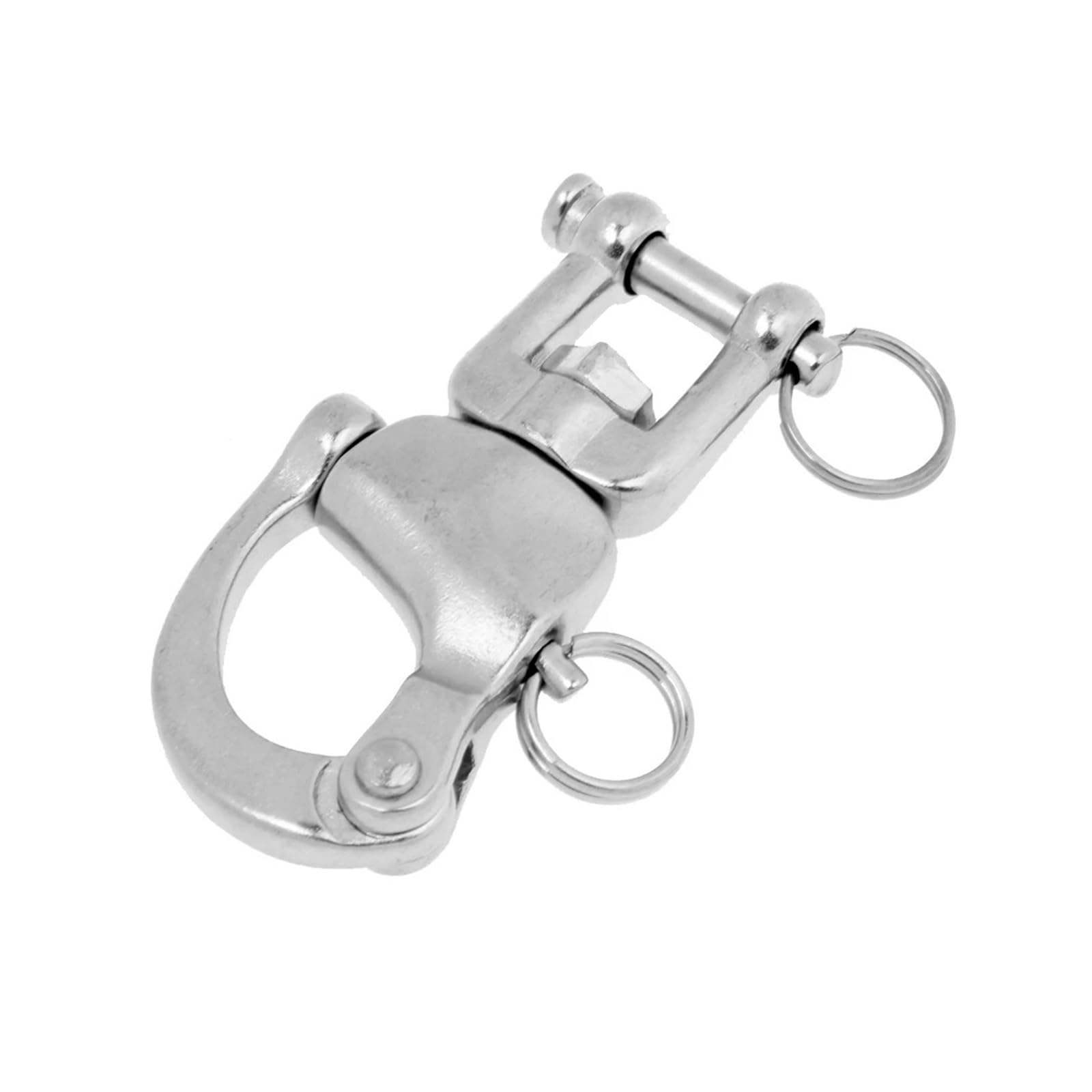 Snap Swivel 304 Stainless Steel Shackle Marine Boat Sail Hardware 6.8 x 3 cm Heavy Duty high Strength Swivel snap Shackle Hook(128mm)