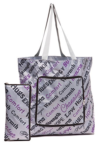Chanasya 5-Piece Warm Hugs Positive Energy Healing Thoughts Comfort Caring Message Print Combo Gift Pack Throw Blanket, Neck Pillow, Eye Mask, Tote Bag, Socks - for Women Men Cancer Hospital Aubergine