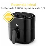 Fritadeira Eletrica Air Fryer 3,5L Kian AF-105 1200W Antiaderente Turbo Air 360° com Timer e Controle de Temperatura (110V) — imagem 4