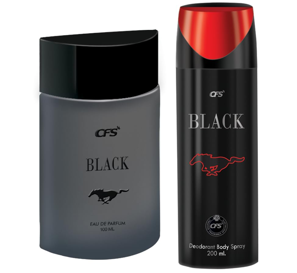 Image of CFS Black EDP Long Lasting Perfume & Black Deodorant Body Spray