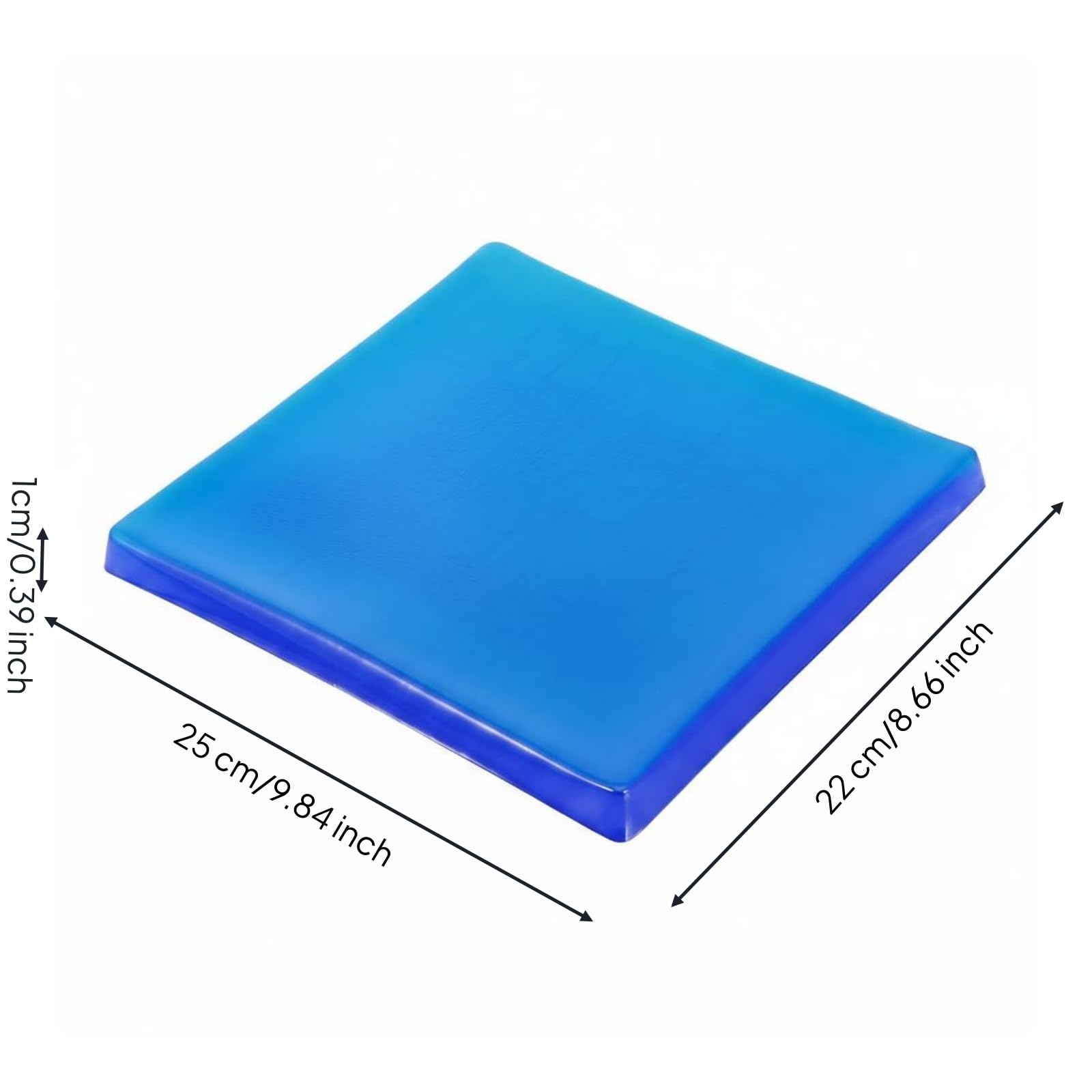 Colcolo Cuscino in Gel per Sella Cuscino Raffrescante Tappetino in Gel Supporto Ergonomico con Struttura Spessa per Maggiore Sostegno E Comfort Prolungato