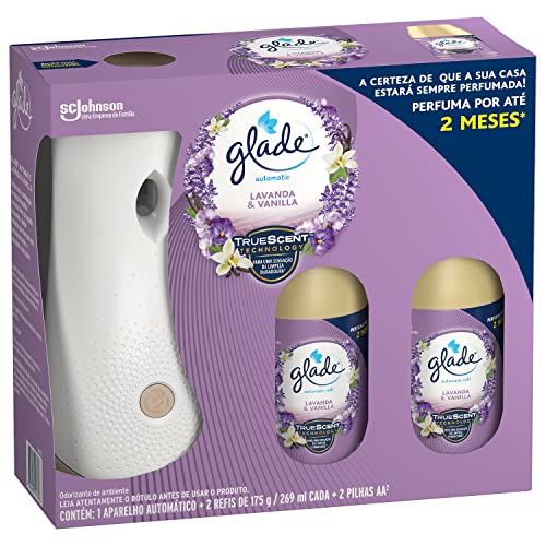 glade Desodorizador Glade Automatic Spray Aparelho Com 2 Refis Lavanda E Baunilha 269 Ml