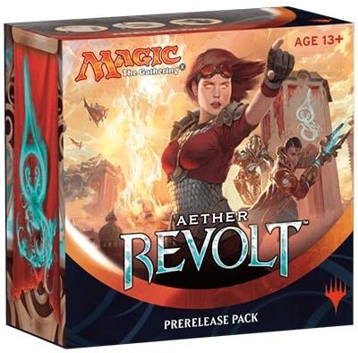 Magic the Gathering: MTG Aether Revolt AER Prerelease Pack (Pre-Pelease Promo + 6 Boosters + d20 Spindown Counter)