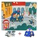 TOP BRIGHT Wooden Puzzles for Toddler 3 Year Old Boys and Girls, 24 Piece Floor Puzzles for Kids