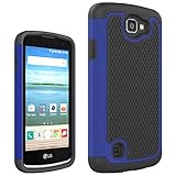 LG K4 Case,LG Spree Case, LG Optimus Zone 3 Case,LG Rebel LTE Case,Anna Shop Studded Rhinestone Shockproof Hybrid Hard PC+Silicone High Impact Defender Cover For LG Optimus Zone 3/ LG K4/ LG Spree