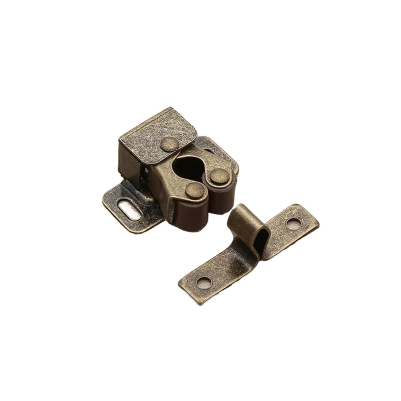 8pcs Cabinet Catches Suction Closet Sliding Door Stoppers Buffer Anti Collision Accessories for Home Room for Furniture(Bronze)