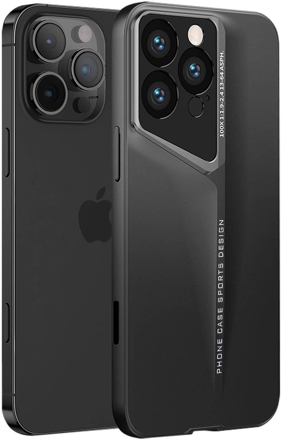 Wibrthz for iPhone 16 Pro Max Case,Unique Luxury Supercar Design,Ultra Thin Hard PC Shockproof Anti-Scratch Anti-Slip Grip Protective Sturdy Case Hard