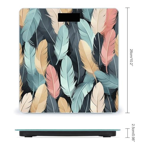 Báscula digital para baño con vidrio templado miniatura 2
