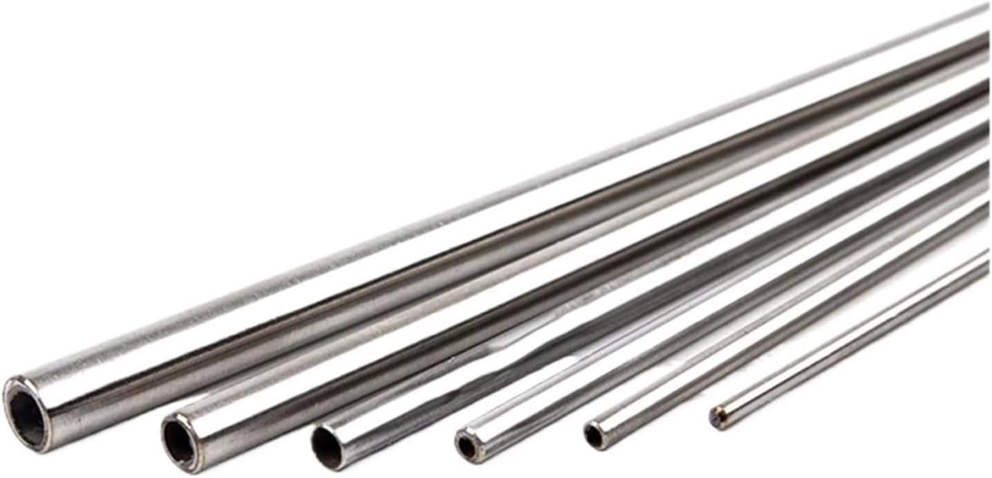 5pcs 304 Seamless Stainless Steel Capillary Hollow Round Tube 500mm(OD12xID10mm)