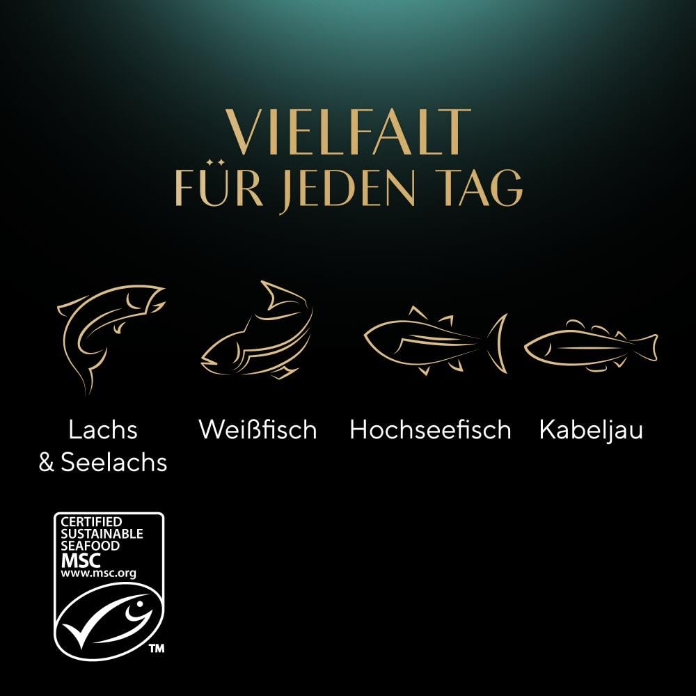 Sheba Selection Katzen Nassfutter im Portionsbeutel Fisch Variation (MSC) in Sauce Multipack 4x12x85g