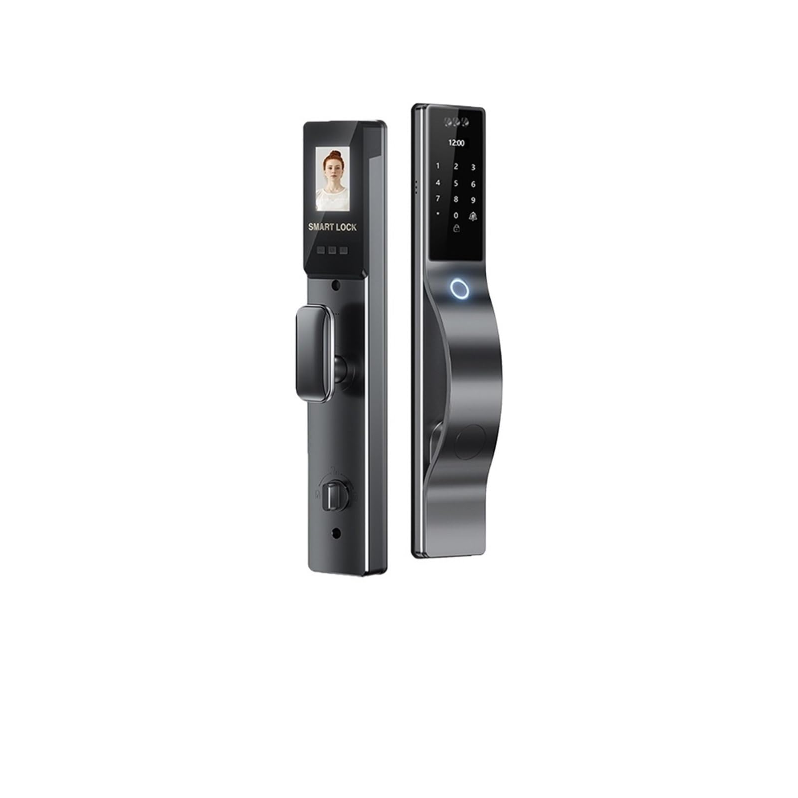 DIGNIFE Smart Door Lock, 3D Face Recognition Fingerprint Smart Lock Automatic Electronic Lock with Password and Card