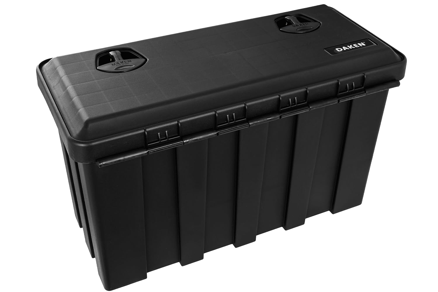 DAKEN Werkzeugkasten JUST 81106 Unterflurbox 750x350x450mm 75l für LKW Anhänger Transporter Nutzfahrzeuge Auflieger schlagfest wasserdicht Schwarz inkl 4 Schlüssel