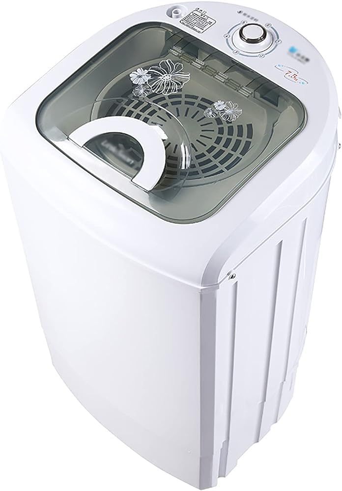 Lavadoras portátiles 2 en 1, lavadora y secadora giratoria, lavadora automática de camping, lavadora de viaje de 7,5 kg, carga superior, función de temporización, ahorro de energÃa/agua, fácil