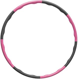 Hula Hoops Removable Free Stitching Fitness Hula Hoop Adjustable Diameter Hula Hoop 8 Section Foam Hula Ring Portable Exercise Sport Hula Hoop for Beginners Adults and Kids