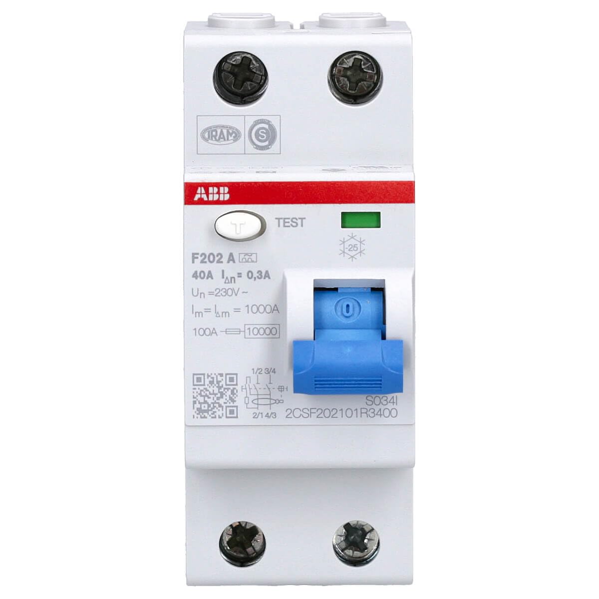 ABB F202 A 40A 300MA INTERR.DIFFERENZ. PURO 2P