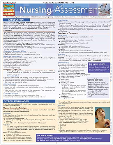 Nursing: Assessment: QuickStudy Laminated Reference Guide