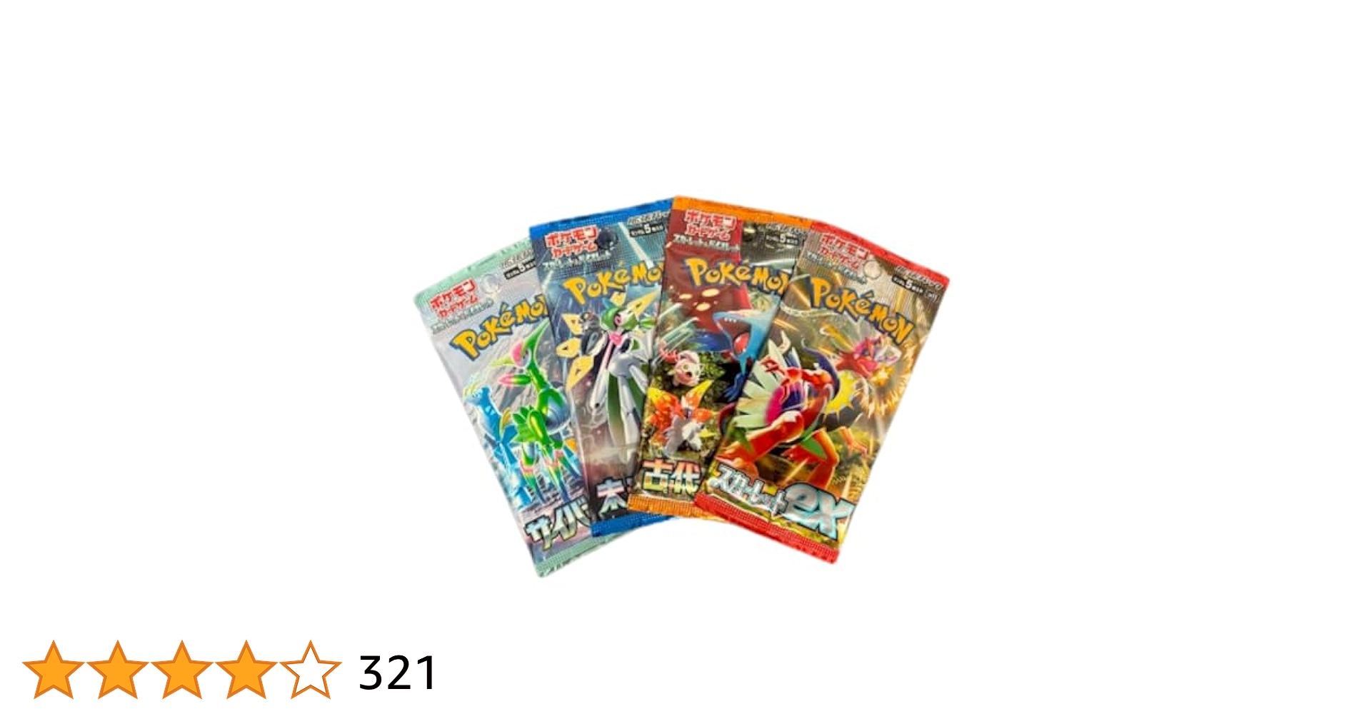 Amazon.com: Random Pokemon Japanese Booster Pack Lot of 4