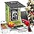 Rayki Metal Solar Powered Smart Bird Feeder with Camera, AI Identify with Solar Lights, 2K HD Cam & WiFi, Instant Arrival Alerts,Ideal Gift for Bird Lovers