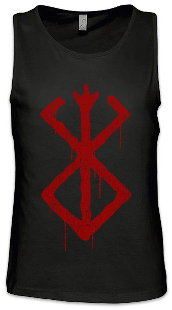 Urban Backwoods Men's Black Brand Of Sacrifice Tank Top Training Gym Vest Shirt Size 2XL