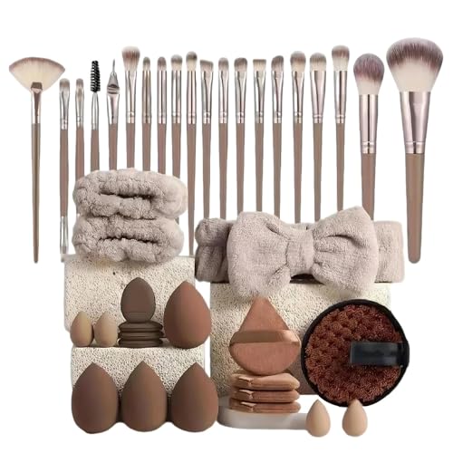 Juego de 40 brochas de maquillaje, pinceles de maquillaje profesionales, accesorios de maquillaje versátiles, herramientas cosméticas