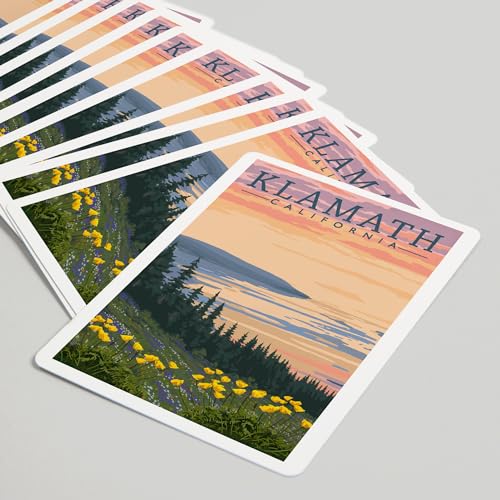 Lantern Press Klamath, California, Juego de 52 Cartas Poker miniatura 5