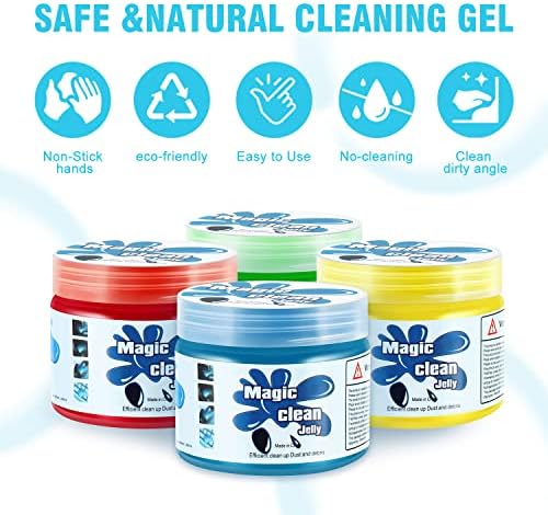 DNA MOTORING TOOLS-00150 (4 Pack) Car Cleaning Jelly Auto Detailing Tool Universal Clean Gel Auto Vent Air Interior Home & Office Electronics Keyboard Cleaner (4 Units),Blue+Red+Green+Yellow 2 DNA MOTORING TOOLS-00150 (4 Pack) Car Cleaning Jelly Auto Detailing Tool Universal Clean Gel Auto Vent Air Interior Home & Office Electronics Keyboard Cleaner (4 Units),Blue+Red+Green+Yellow