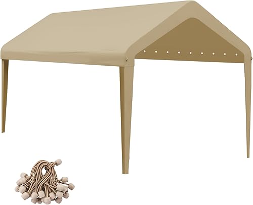 GOTRUTH Toldo de repuesto para cochera, cubierta superior de repuesto de 12 x 20 pies para marco de cochera de 12 x 20 pies, 800D, resistente al