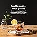 GoodGlassware Swirl Whiskey Glasses (Set of 4) - 10 oz Premium Tumblers Perfect for Drinking Bourbon, Scotch, Rum, Spirits, and Old Fashioned Cocktails on the Rocks - Dishwasher Safe and Lead-Free