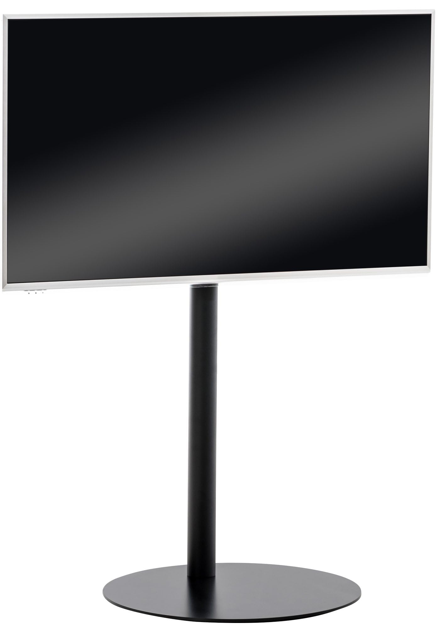 scaffale tv in acciaio inossidabile o nero matto ad adesione wallmount