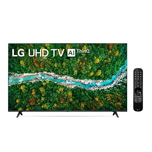 2021 Smart TV LG 60" 4K UHD 60UP7750 WiFi Bluetooth HDR Inteligência Artificial ThinQAI Smart Magic Google Alexa
