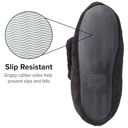 Silverts Diabetic Bootie Slippers for Women - Extra Wide Footwear for Seniors with Swollen Feet4