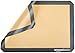 Amazon Basics Silicone, Non-Stick, Food Safe Baking Mat, Pack of 4, Beige/Gray, Rectangular, 16.5